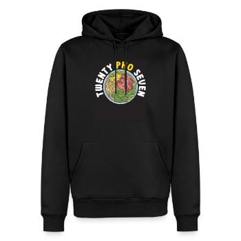 Vingt nouilles vietnamiennes Pho Seven Cuisine asiatique - Sweat à capuche Premium bio Homme - noir - Devant - Nico (187cm)