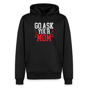 Vatertag Papa Bester Vater aller Zeiten Vaterschaft Papa - Männer Premium Bio Hoodie - Schwarz - Vorne - Nico (187cm)