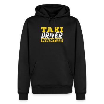 Taxi Driver Wanted Taxicab Cab Driver Cabbie - Men’s Premium Organic Hoodie - black - Front - Nico (187cm)