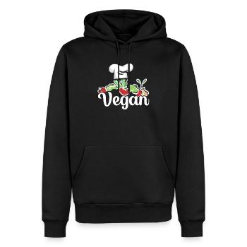 Culinaire Gangster Chef Pâtissier Cuisine Culinaire - Sweat à capuche Premium bio Homme - noir - Devant - Nico (187cm)