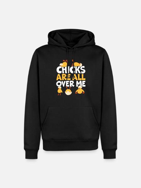 Hühnerzüchter Hühnerflüsterer Nutztier - Männer Premium Bio Hoodie - Schwarz