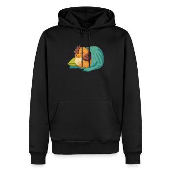 Éleveur de poulet Chuchoteur de poulet Animal de ferme - Sweat à capuche Premium bio Homme - noir - Devant - Nico (187cm)