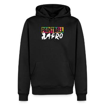 Paintball Paint Gun Paintball Player Paintballer - Sweat à capuche Premium bio Homme - noir - Devant - Nico (187cm)