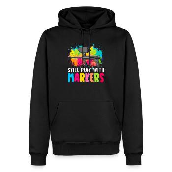 Toujours jouer avec Markers Paintball Paintballer - Sweat à capuche Premium bio Homme - noir - Devant - Nico (187cm)