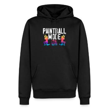 Paintball Mode On Paint Gun Paintball Paintballer - Men’s Premium Organic Hoodie - black - Front - Nico (187cm)
