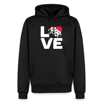 Theaterprobe Darsteller Künstler Schauspielerin Schauspieler - Männer Premium Bio Hoodie - Schwarz - Vorne - Nico (187cm)