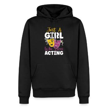 Theaterprobe Darsteller Künstler Schauspielerin Schauspieler - Männer Premium Bio Hoodie - Schwarz - Vorne - Nico (187cm)