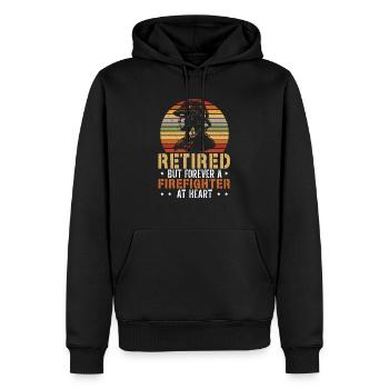 Feuerwehrmann Feuerwehrauto - Männer Premium Bio Hoodie - Schwarz - Vorne - Nico (187cm)