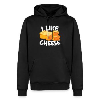 Ich mag Käseesser Käse Essen Liebhaber Feinschmecker - Männer Premium Bio Hoodie - Schwarz - Vorne - Nico (187cm)