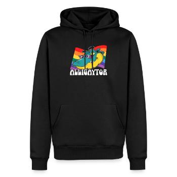 Gay Rights Rainbow Pride Month LGBTQ Gay Pride - Men’s Premium Organic Hoodie - black - Front - Nico (187cm)