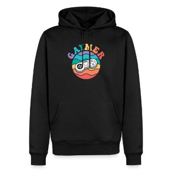 Gaymer Videospiel Regenbogen Pride Monat LGBTQ Schwul - Männer Premium Bio Hoodie - Schwarz - Vorne - Nico (187cm)