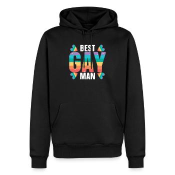 Gay Rights Rainbow Pride Month LGBTQ Gay Pride - Männer Premium Bio Hoodie - Schwarz - Vorne - Nico (187cm)