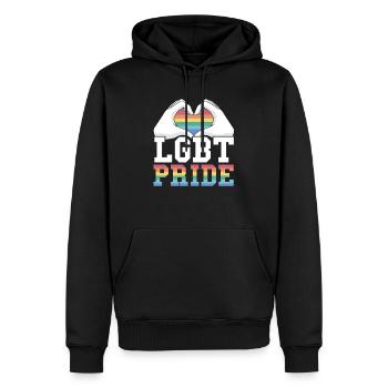 Gay Rights Rainbow Pride Month LGBTQ Gay Pride - Männer Premium Bio Hoodie - Schwarz - Vorne - Nico (187cm)