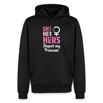Gay Rights Rainbow Pride LGBTQ Gay Pride Parade - Männer Premium Bio Hoodie - Schwarz - Vorne - Nico (187cm)