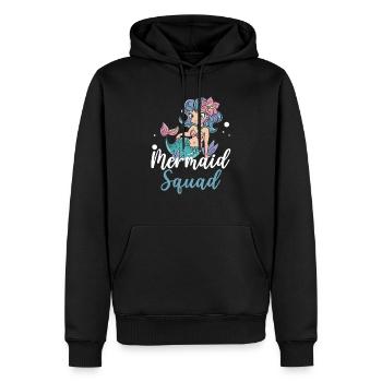 Meerjungfrau Squad Mythos Folklore Unterwasser Aquatisch - Männer Premium Bio Hoodie - Schwarz - Vorne - Nico (187cm)