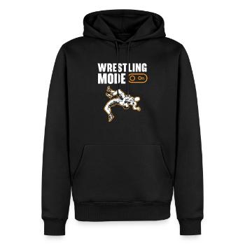 Wrestling Fan Wrestler Wrestle Grappling Wrestling - Sweat à capuche Premium bio Homme - noir - Devant - Nico (187cm)