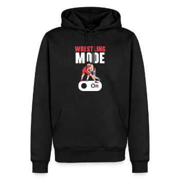 Wrestling Fan Wrestler Wrestle Grappling Wrestling - Sweat à capuche Premium bio Homme - noir - Devant - Nico (187cm)