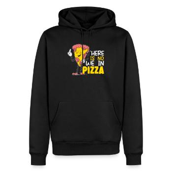 Pizza Esser Peperoni Pizza Liebhaber Italienisches Essen - Männer Premium Bio Hoodie - Schwarz - Vorne - Nico (187cm)