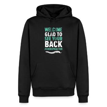Chiropraktik Wirbelsäule Chirurg Knochen Chiropraktiker - Männer Premium Bio Hoodie - Schwarz - Vorne - Nico (187cm)