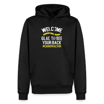 Chiropraktik Wirbelsäule Chirurg Knochen Chiropraktiker - Männer Premium Bio Hoodie - Schwarz - Vorne - Nico (187cm)