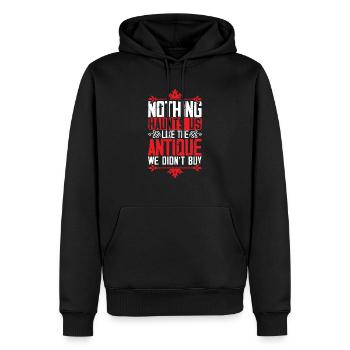 Antiquing Antique Lover Antique Hunting Antiquer - Sweat à capuche Premium bio Homme - noir - Devant - Nico (187cm)