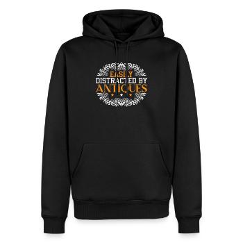 Antiquing Antique Lover Antique Hunting Antiquer - Sweat à capuche Premium bio Homme - noir - Devant - Nico (187cm)