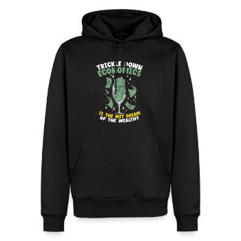 Économiste Professeur d’économie Profession Économie - Sweat à capuche Premium bio Homme - noir - Devant - Nico (187cm)