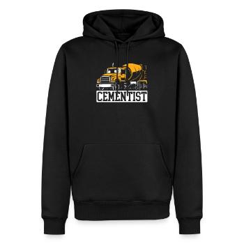 Cement Mixer Truck Driver Job Construction Worker - Men’s Premium Organic Hoodie - black - Front - Nico (187cm)