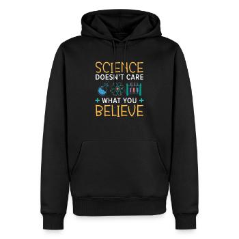 Atheismus Anti-Religion Agnostiker Freidenker Atheist - Männer Premium Bio Hoodie - Schwarz - Vorne - Nico (187cm)