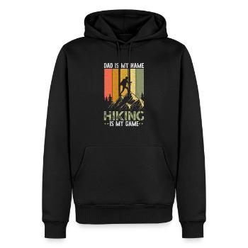 Wandern Berge Klettern Wandertrek Ich liebe Wandern - Männer Premium Bio Hoodie - Schwarz - Vorne - Nico (187cm)