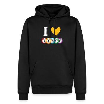 Bingo-Spieler Bingo-Anrufer Bing Lover Casino - Männer Premium Bio Hoodie - Schwarz - Vorne - Nico (187cm)
