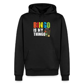 Bingo-Spieler Bingo-Anrufer Bing Lover Casino - Männer Premium Bio Hoodie - Schwarz - Vorne - Nico (187cm)