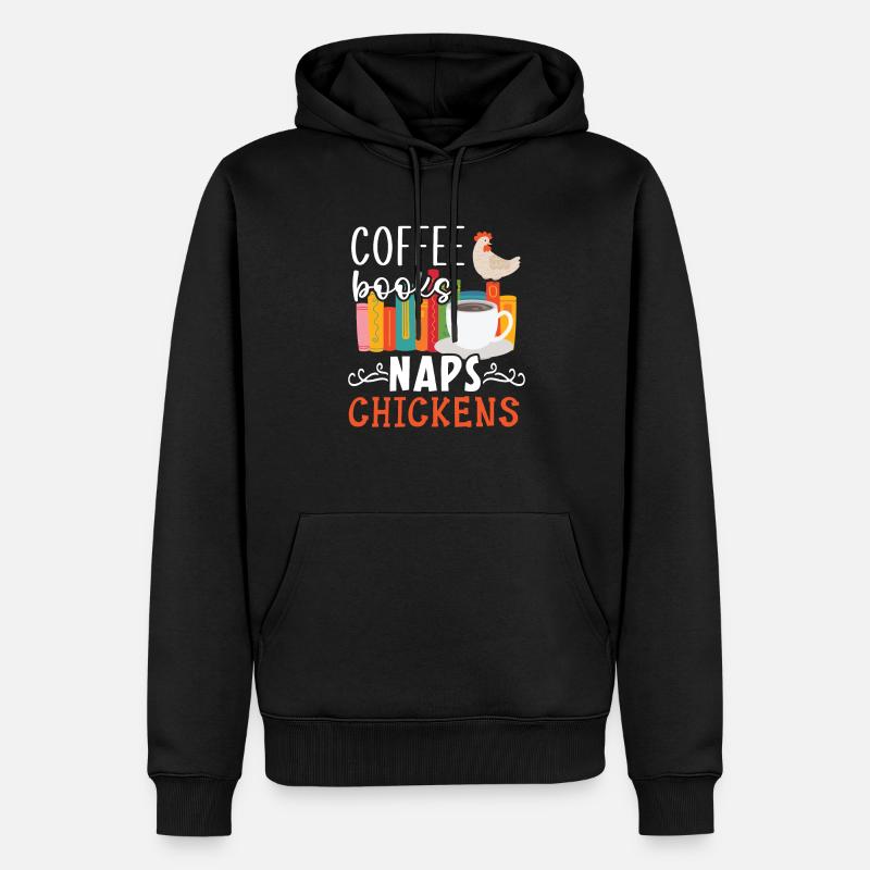 Hühnerbauer Hühnerflüsterer Bauernhoftier - Männer Premium Bio Hoodie - Schwarz