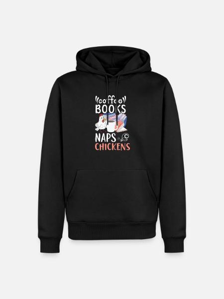 Hühnerbauer Hühnerflüsterer Bauernhoftier - Männer Premium Bio Hoodie - Schwarz