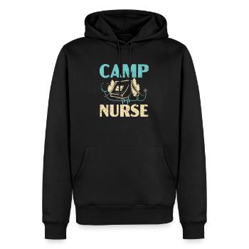 Camp Krankenschwester Camping Krankenschwester Krankenschwester Camper - Männer Premium Bio Hoodie - Schwarz - Vorne - Nico (187cm)