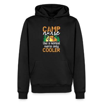 Camp Krankenschwester Camping Krankenschwester Krankenschwester Camper - Männer Premium Bio Hoodie - Schwarz - Vorne - Nico (187cm)
