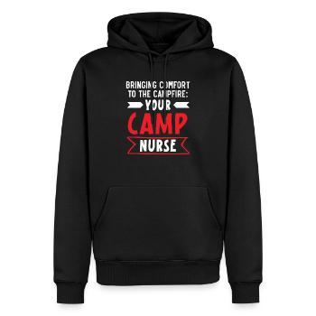 Camp Krankenschwester Camping Krankenschwester Krankenschwester Camper - Männer Premium Bio Hoodie - Schwarz - Vorne - Nico (187cm)