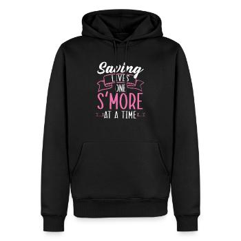 Camp Krankenschwester Camping Krankenschwester Krankenschwester Camper - Männer Premium Bio Hoodie - Schwarz - Vorne - Nico (187cm)