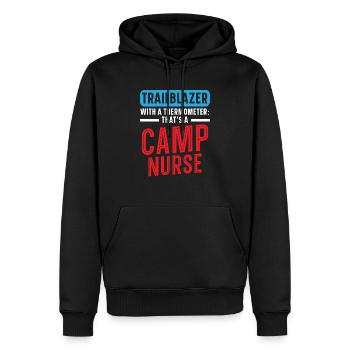 Camp Krankenschwester Camping Krankenschwester Krankenschwester Camper - Männer Premium Bio Hoodie - Schwarz - Vorne - Nico (187cm)