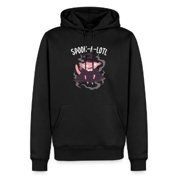 Axolotl Halloween Süßes oder Saures Amphibien-Axolotl - Männer Premium Bio Hoodie - Schwarz - Vorne - Nico (187cm)