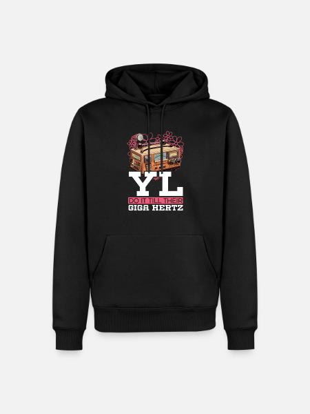 Amateurfunker Morsecode Radioaktivität - Männer Premium Bio Hoodie - Schwarz