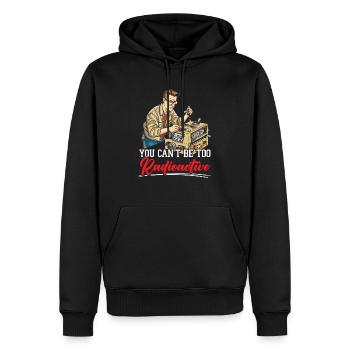 Amateurfunker Morsecode Radioaktivität - Männer Premium Bio Hoodie - Schwarz - Vorne - Nico (187cm)