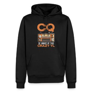 Ham Radio Operator Morse Code Radioactivity - Men’s Premium Organic Hoodie - black - Front - Nico (187cm)