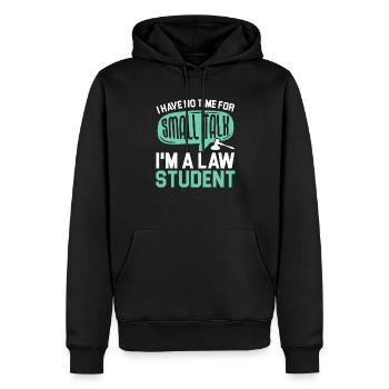 Juris Doctor Jurisprudence Droit Avocat Avocat - Sweat à capuche Premium bio Homme - noir - Devant - Nico (187cm)