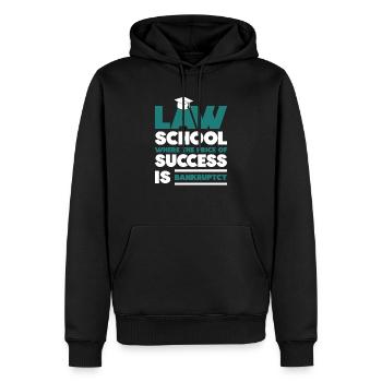 Juris Doctor Jurisprudence Droit Avocat Avocat - Sweat à capuche Premium bio Homme - noir - Devant - Nico (187cm)