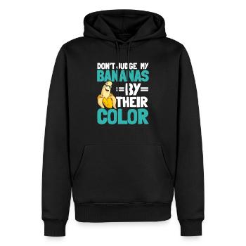 Bananenbrot Bäcker Bäckerei Backen Koch Essen kochen - Männer Premium Bio Hoodie - Schwarz - Vorne - Nico (187cm)