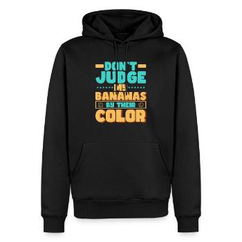 Bananenbrot Bäcker Bäckerei Backen Koch Essen kochen - Männer Premium Bio Hoodie - Schwarz - Vorne - Nico (187cm)
