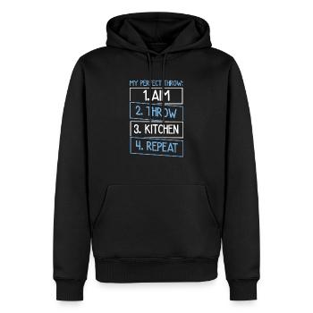 Bocce Ball Player Bocce Game Italian Sports Italy - Men’s Premium Organic Hoodie - black - Front - Nico (187cm)