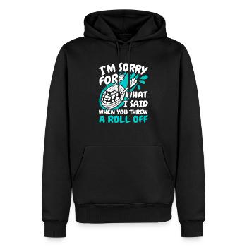 Bocce Ball Player Bocce Game Italian Sports Italy - Men’s Premium Organic Hoodie - black - Front - Nico (187cm)