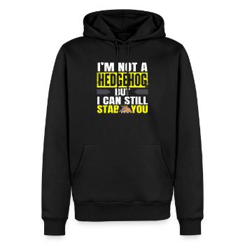 Porcupine Whisperer Animal Lover Rongent Pet Spine - Sweat à capuche Premium bio Homme - noir - Devant - Nico (187cm)
